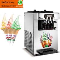 Table Top Mini Soft Ice Cream Machine Price/ Small Ice Cream Maker